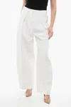 Jacquemus Les Sculptures High-waisted Ovalo Pants In White