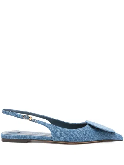 Jacquemus Women Les Slingbacks Duelo Heels In Blue