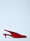 Jacquemus Cubisto 35 Slingback Pumps In Red