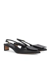 Jacquemus 45mm Les Chaussures Duelo Leather Mules In Black