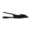 Jacquemus Les Duelo P Leather Slingback Flats In Animal Print