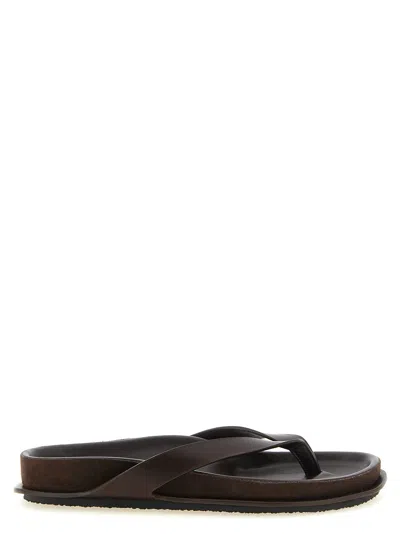 Jacquemus Les Tatanes Thong Sandal In Brown