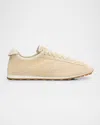 Jacquemus Les Tennis Croc-embossed Suede Sneakers In Neutral