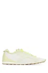 Jacquemus Low Top Sneakers Suede Mesh Rubber Sole In Green