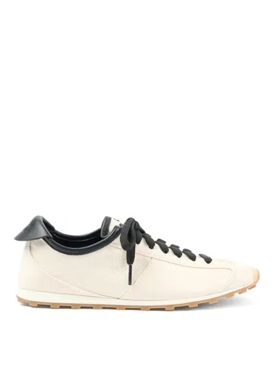 JACQUEMUS LES TENNIS IN CANVAS AND LEATHER