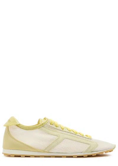 Jacquemus Low Top Sneakers Suede Mesh Rubber Sole In Animal Print