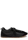 Jacquemus Les Tennis Panelled Suede And Nylon Sneakers In Black