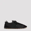 Jacquemus Le Tennis Sneakers In Hydro-treated Suede And Nylon Shoes In Black