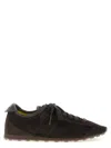 Jacquemus The Tennis Leather-trimmed Suede Sneakers In Brown