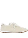 Jacquemus Low-top Rubber Sole Sneakers With Textured Finish In White