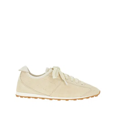 Jacquemus 'les Tennis' Suede Leather Sneakers In Neutral