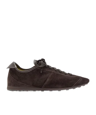 Jacquemus Les Tennis Suede Sneakers In Brown