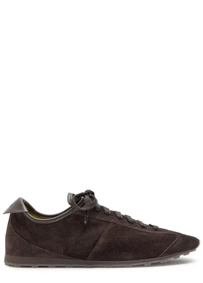 Jacquemus Les Tennis Suede Sneakers In Brown