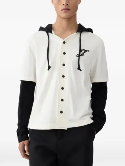 Jacquemus White T-shirt Le Tshirt Letro ml With Long Sleeves And Round Neck In Cotton For Women