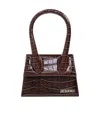 Jacquemus Letter Detail Shoulder Bag In Black