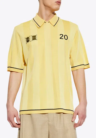 JACQUEMUS LIGA JACQUARD POLO T-SHIRT