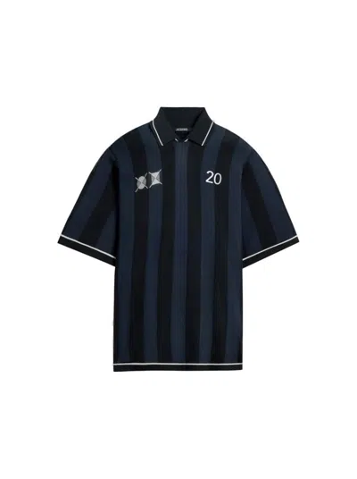 JACQUEMUS JACQUEMUS LIGA POLO SHIRT DARK NAVY