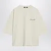 Jacquemus Light Beige Boxy T-shirt With Logo Women In White