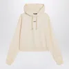Jacquemus Light Beige Gros Grain Hooded Sweatshirt In Beige