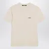 Jacquemus Le Tshirt Gros Grain Short Sleeve In Neutral