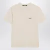 Jacquemus Le Tshirt Gros Grain Short Sleeve In Neutral