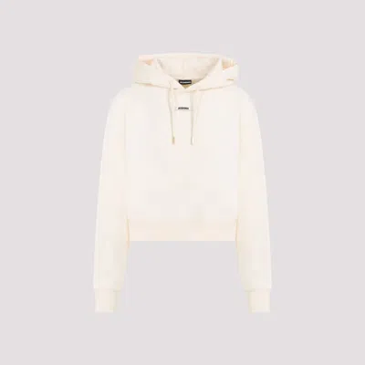 Jacquemus Le Hoodie Gros Grain In Nude & Neutrals