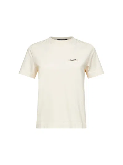 Jacquemus Women Light Beige The Gros Grain Short-sleeve T-shirt In Multi