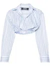 Jacquemus Light Blue La Chemise Bahia Courte Shirt In Light Blue