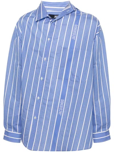 JACQUEMUS LIGHT BLUE CUADRO SHIRT