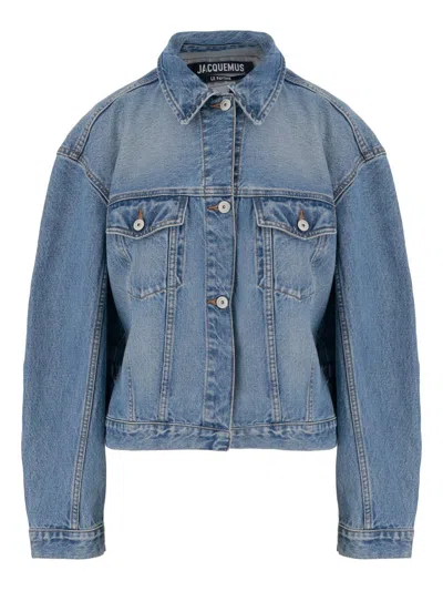 JACQUEMUS LIGHT BLUE DENIM JACKET