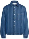 Jacquemus Men Le Chemise Boulanger Shirt In Blue