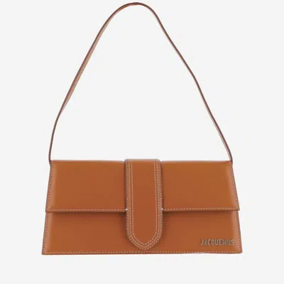 JACQUEMUS LIGHT BROWN BAMBINO SHOULDER BAG