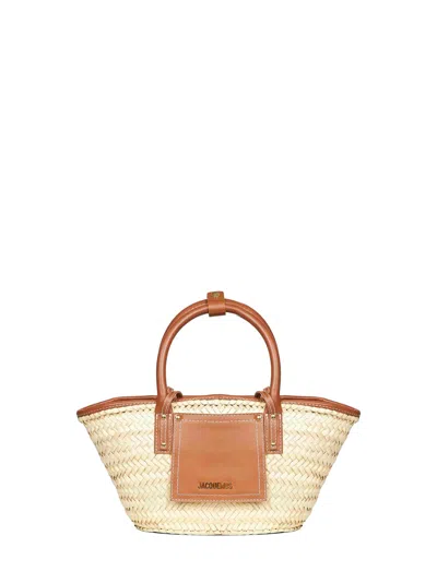 Jacquemus Light Brown The Small Soli Mini Beach Basket Bag