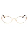 Jacquemus Light Gold/ T-shell/ Optical Stainless Steel Glasses In Gold