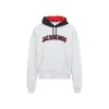 Jacquemus Light Grey Le Hoodie Baseball Sweatshirt Men In Gray
