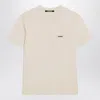 Jacquemus Le Tshirt Gros Grain Short Sleeve In Sand