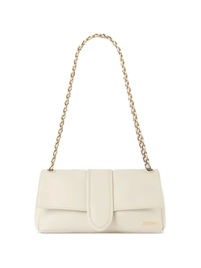 Jacquemus Light Ivory Chain Shoulder Strap Bag In White