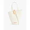 Jacquemus Womens Light Ivory Le Petit Bambola Small Leather Top-handle Bag In Light Ivory