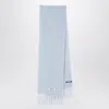 Jacquemus Light Lilac Alpaca And Mohair Scarf Men In Blue