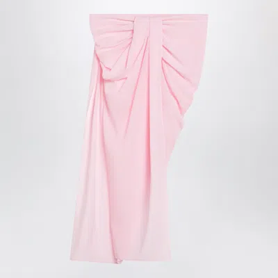 Jacquemus Light Pink Asymmetric Pareo Skirt