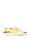 Jacquemus Les Fefe Logo-embroidered Canvas Sneakers In Yellow