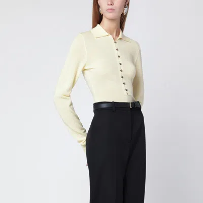 Jacquemus Light Yellow Wool Polo