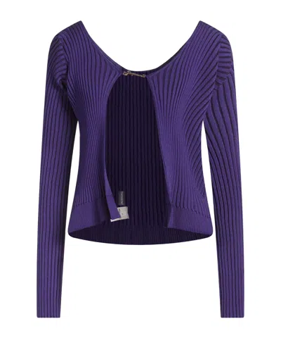 Jacquemus Lightweight Knit Cardigans In Blue