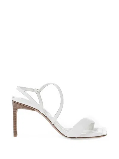 Jacquemus Limone Square-toe Sandals In White