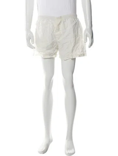 Pre-owned Jacquemus Linen Athletic Shorts In White