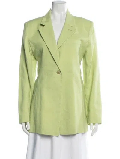 Pre-owned Jacquemus Linen Blazer In Green