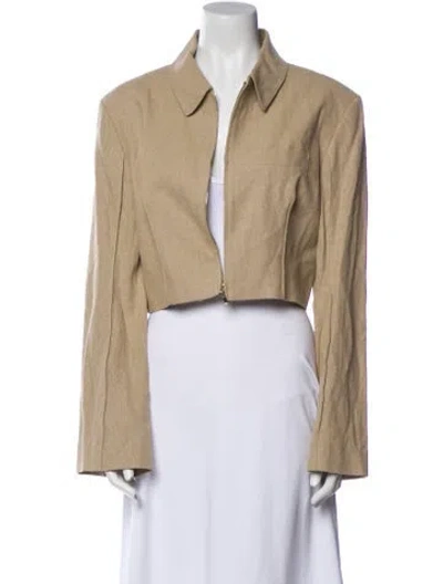 Pre-owned Jacquemus Linen Blazer In Neutral