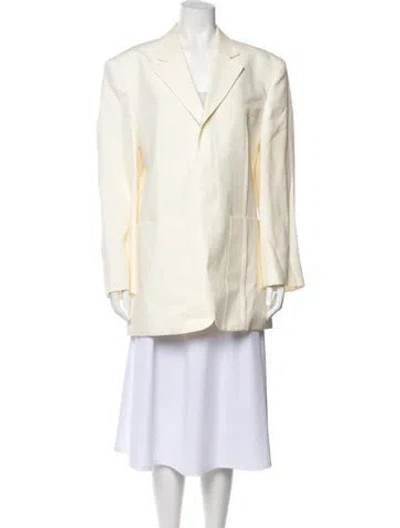 Pre-owned Jacquemus Linen Blazer In Neutral