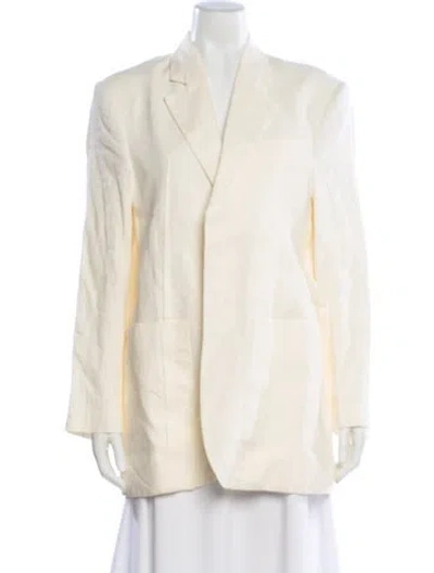 Pre-owned Jacquemus Linen Blazer In Neutral