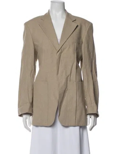 Pre-owned Jacquemus Linen Blazer In Neutrals